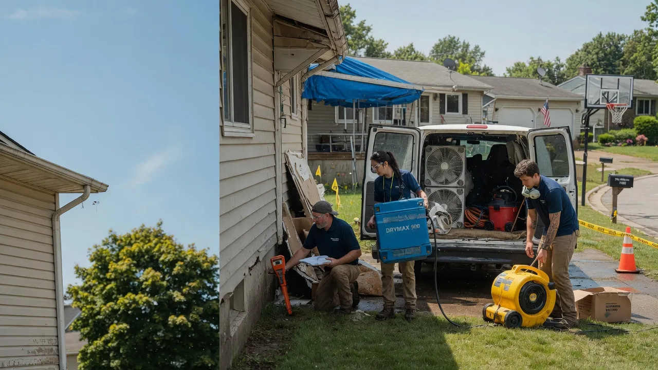Ceiling Leak Cleanup in Essex, IL near me
